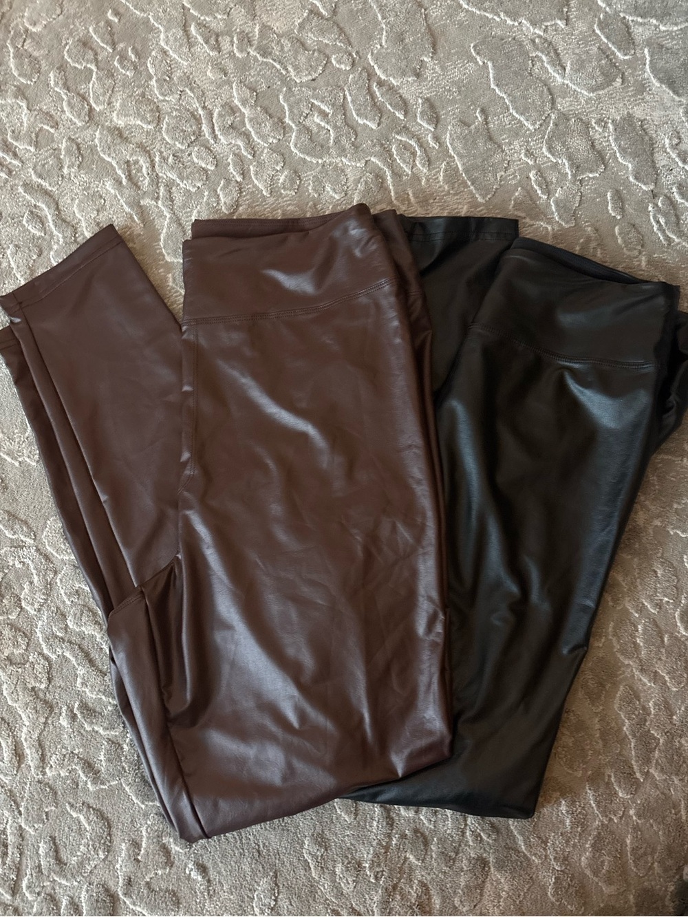 aerie OFFLINE Really Luxe Leggings - faux leather elastic waist women’s size XL